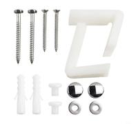 Kit de fixation au sol pour cuvette de toilette - Vis en acier inoxydable | Design en L coudé, boulons en acier inoxydable, empêche le mouvement de la poêle, montage au sol sécurisé