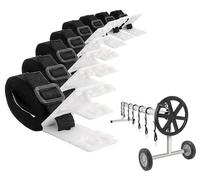 Kit de fixation comprenant 8 clips et boucles pour bâche de piscine, bâche de piscine universelle