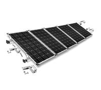 Kit de fixation de panneau solaire avec crochet de toit réglable en 3 positio...