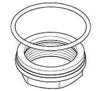 séquence de jeu de fixations Dornbracht . 0423100440390 PIÈCES DE RECHANGE 04231004403 M34 x 2000
