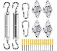 Kit de fixation en acier inoxydable pour voile d'ombrage - Linxor
