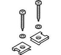 kit de fixation Geberit pour attrape-feuilles, pour arrivée d'eau de toit Pluvia 242447001 (2 pcs.)