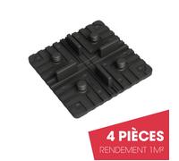 Kit de fixation invisible pour dalles terrasse Növlek Square Clip - 1m²