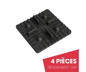 Kit de fixation invisible pour dalles terrasse Növlek Square Clip - 1m²