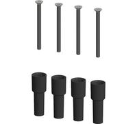 Kit de fixation KWC, plaque de recouvrement, vis et manchon, référence 3600003749