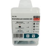 Kit de fixation noir pour pieds de poteaux - FIX B SIMPSON Strong-Tie