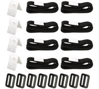 Kit De Fixation Pour Bache Piscine, Sangle De Bâche À Bulle, Sangle Et Clips Bache, Kit De Fixation De Bobine De Couverture A194