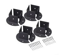 Kit de Fixation pour Deck Pergola Terrasse Extérieur(8pcs) | Ajustable 2x2 à 6x6 pouces, construction enveloppante, élimine les balancements, pour idéal deck
