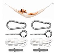 Kit de fixation pour hamac, longueur 4 mètres - système de suspension flexible pour arbres, supportant jusqu'à 160 kg
