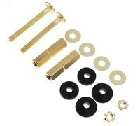 Kit de Fixation pour Réservoir de Toilettes, Laiton Beige | Joint de Réservoir à Cuvette, Vis Longue, Rondelles Caoutchouc, Réparation Salle de Bain Couleur Aléatoire