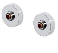 Kit de fixation pour robinet de douche, montage mural, 3/4 de pouce, chromé