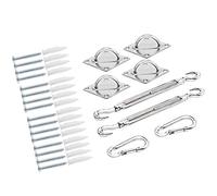 Kit de Fixation pour Voile d'ombrage DETEX® Fixation auvent Store Protection