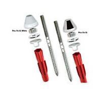 Kit de fixation TOX TRI-2 04510149 pour urinoir et lavabo, chromé