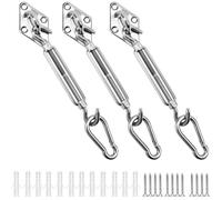 Kit de Fixation Voile d'ombrage Triangulaire Acier Inoxydable 304 Kit Accessoires de Fixation pour Toile d'ombrage, Kit de Montage