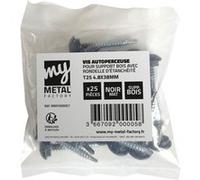 Kit de fixations MY METAL FACTORY 4.8 x 38 mm pour parement tasseau 20x20 - 57 G