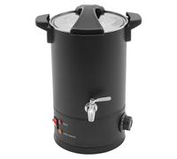 Kit de fondoir électrique pour cire, acier inoxydable, 8 L, noir