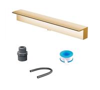 Kit de Fontaine à Cascade en Acier Inoxydable de qualité Commerciale avec Montage en F pour aménagements extérieurs, patios, Cours, bassins et étangs à carpes koï