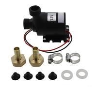 Kit de fontaine solaire sans balais CC 12 V, eau submersible silencieuse 800 l/h pour aquarium, étang, jardin, circulation à faible bruit avec buses en laiton