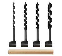 Kit de foret à main pour bushcraft, 4 tailles, de 10 à 25 mm, pour activités de plein air et camping