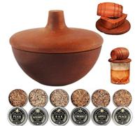 Kit de Fumage en Tonneau de Bois, Fumoir à Whisky et Cocktails, Kit de Fumage à L'ancienne, Infuseur de Fumoir, Cadeau de Bar à Domicile Parfait pour Hommes, Créez Une Expérience de Boisson Unique