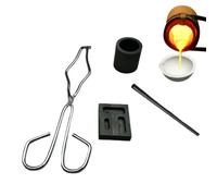 Kit de Fusion et de Coulée à Chalumeau Graphite Creuset Graphite Moule À | Ensemble De Fabrication Et Raffinage De Bijoux Pour Débutants, Artisans, Ateliers, Universi