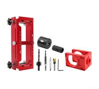 Kit de gabarit de charnière de porte en alliage d'aluminium avec pinces de positionnement et serrure avec gabarits de fraisage