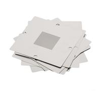Kit de gabarit de fixation pour station de reballage BGA, 90 mm avec 10 pochoirs pour PCB, outil de réparation de soudage, support en métal argenté, compatible avec diverses puces (10 pochoirs