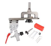 Kit de gabarit de perçage pour charnières cachées 35 mm, guide de perçage en alliage d’aluminium pour le travail du bois, avec accessoire réglable, pour la pose de charnières de