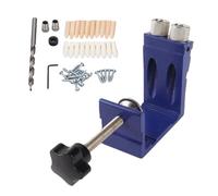 Kit de gabarit de trou de poche pour le travail du bois, guide de gril à angle réglable, gabarit de vis de poche, système de gabarit de trou de poche réglable avec colliers