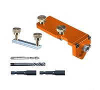Kit de gabarit d'extrusion en aluminium avec butée de profondeur réglable pour profils de type 20, 30, 40, guide de positionnement de précision pour perforation et taraudage M6 M8 (C)