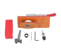 Kit de gabarit pour charnière de porte cachée, guide de perçage pour charnière d’armoire de 35 mm avec foret et butée de profondeur, ouvre-trou précis pour positionnement du