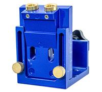 Kit de gabarits pour trous borgnes, guide de perçage, gabarit d'angle réglable pour trous inclinés à 15°, bleu