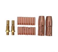 Kit de gaz de soudage MIG pour Lincoln pour magnum 100L pour chalumeau 21 | Construction en cuivre, 20 embouts de contact, 2 buses, 2 diffuseurs, 2 diffuseurs 35-50, pièces résistantes à la chaleur