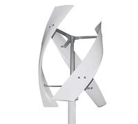 Kit de générateur d'éolienne 12 V 100 W/200 W/300 W vertical pour maison, camping-car, marine - Design hélicoïdal à faible bruit, moulin à vent à 3 lames pour une alimentation durable