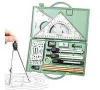 Kit de géométrie pour étudiants , rapporteur, règle, outils de dessin et