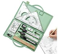 Kit de géométrie pour étudiants , rapporteur, règle, outils de dessin et