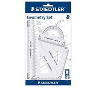 Set de géometrie staedtler mars 569 gauchers et droitiers avec règle 20cm rapporteur équerres 60 et 45 degrés
