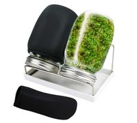 Kit de germination à large ouverture avec manchon occultant et support - Pour salon, cuisine, balcon, noix, céréales, brocoli, luzerne, soja