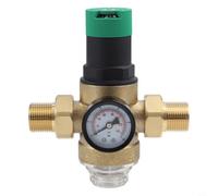 Kit de gestion de la pression d'eau pour vanne Honeywell en laiton fiable avec paramètres réglables et manomètre visuel (1,9 cm)