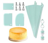 Kit de glaçage pour pâtisserie, poches à douille réutilisables sûres | Kit de glaçage de décoration de gâteaux pour créations culinaires