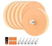 Kit de gommes à enlever les films, 6 pièces avec adaptateurs, 88 mm, gommes