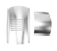 Kit de gril à flamme, 2 pièces en acier inoxydable avec couvercle coulissant et barre de réglage, pièces de rechange pour grils à gaz à granulés robustes pour barbecue, plaque de