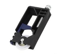 Kit de guidage de rouleau de porte coulissante, noyau de poulie monté sur le côté pour vieilles portes en bois, roue en nylon avec construction en plastique robuste pour armoire lisse (noyau de roue