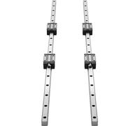 Kit de guidage linéaire, HGR20, 2 rails linéaires de 1 000 mm (39,4 pouces) et 4 blocs coulissants à roulements, kit antirouille et haute précision, pour le bricolage, les routeurs CNC, les tours, les
