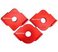 Kit de guide d'angle pour routeur, en alliage d'aluminium robuste, dimensions : R5-R30, idéal pour le travail du bois, gravure CNC pour une précision optimale, conception résistante à la corrosion