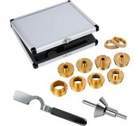 Kit de guide de fraise supérieure Silecomplaza – comprenant une e serrage, une tige de centrage et un cône, boîtier en aluminium – compatible avec les fraiseuses supérieures ayant un diamètre de