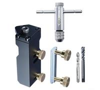 Kit de guide de perçage profilé en aluminium avec butée de profondeur réglable et gabarit de positionnement pour un perçage et un taraudage précis dans les extrusions d'aluminium M6 M8 (type b)