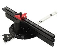 Kit de guide d'onglet - Guide d'onglet pour scie circulaire de table/table de fraisage - Angle de 0 à 60° - Barre de guidage de 40 cm avec butée
