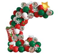 Kit de guirlande de ballons décoratifs pour Noël, comprenant 76 pièces