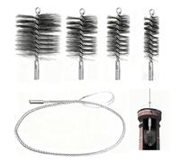 Kit de Hérisson Ramonage,Bogoro Brosses de Ramonage Métallique Cheminée,Brosse de Chaudière de Chauffage,Convient pour Le Nettoyage et Le Dérouillage des Cheminées,Chaudières (30/50/80/150 mm).